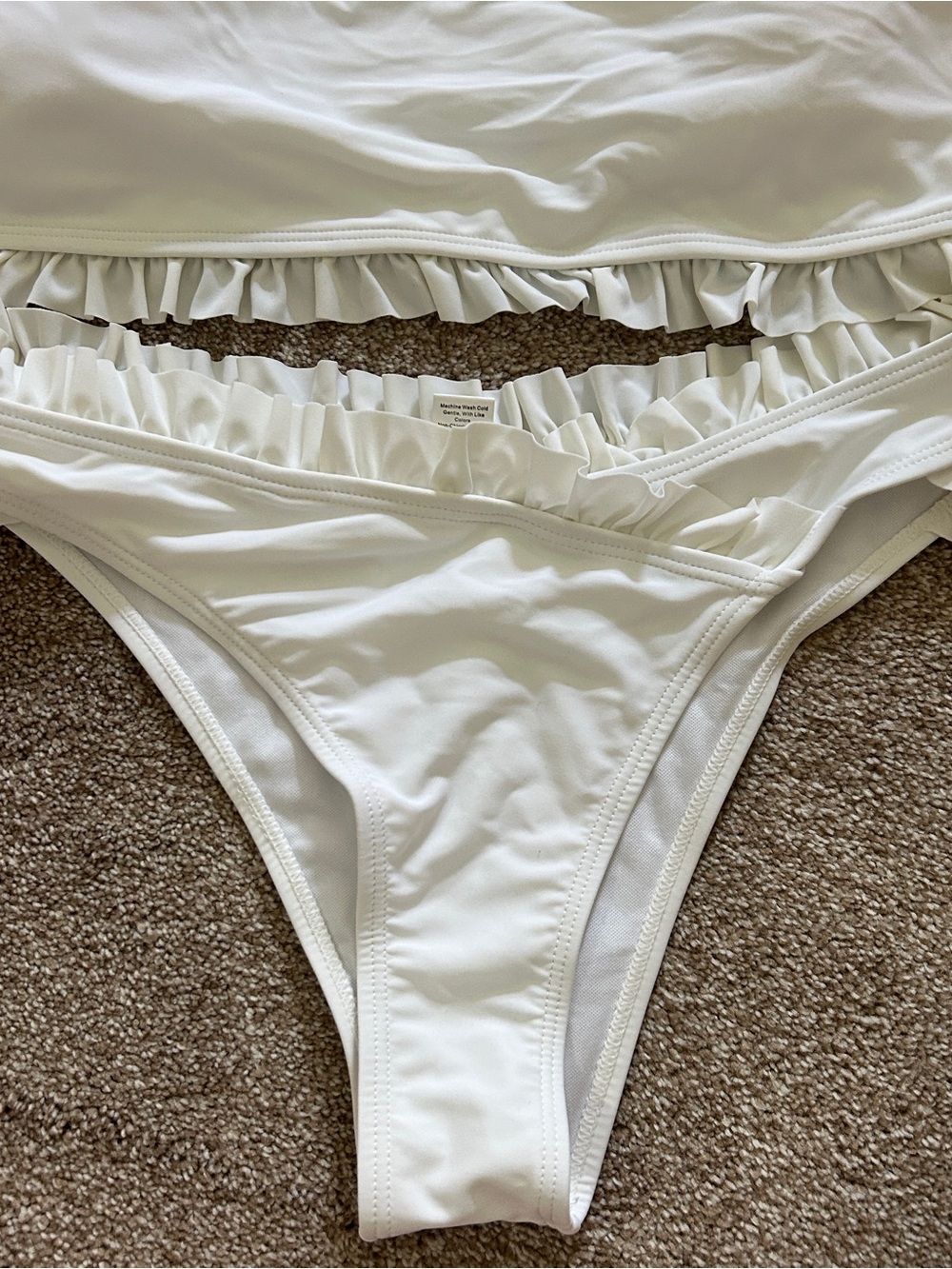 GAP White Ruffle Bikini Top - Picture 3 of 6